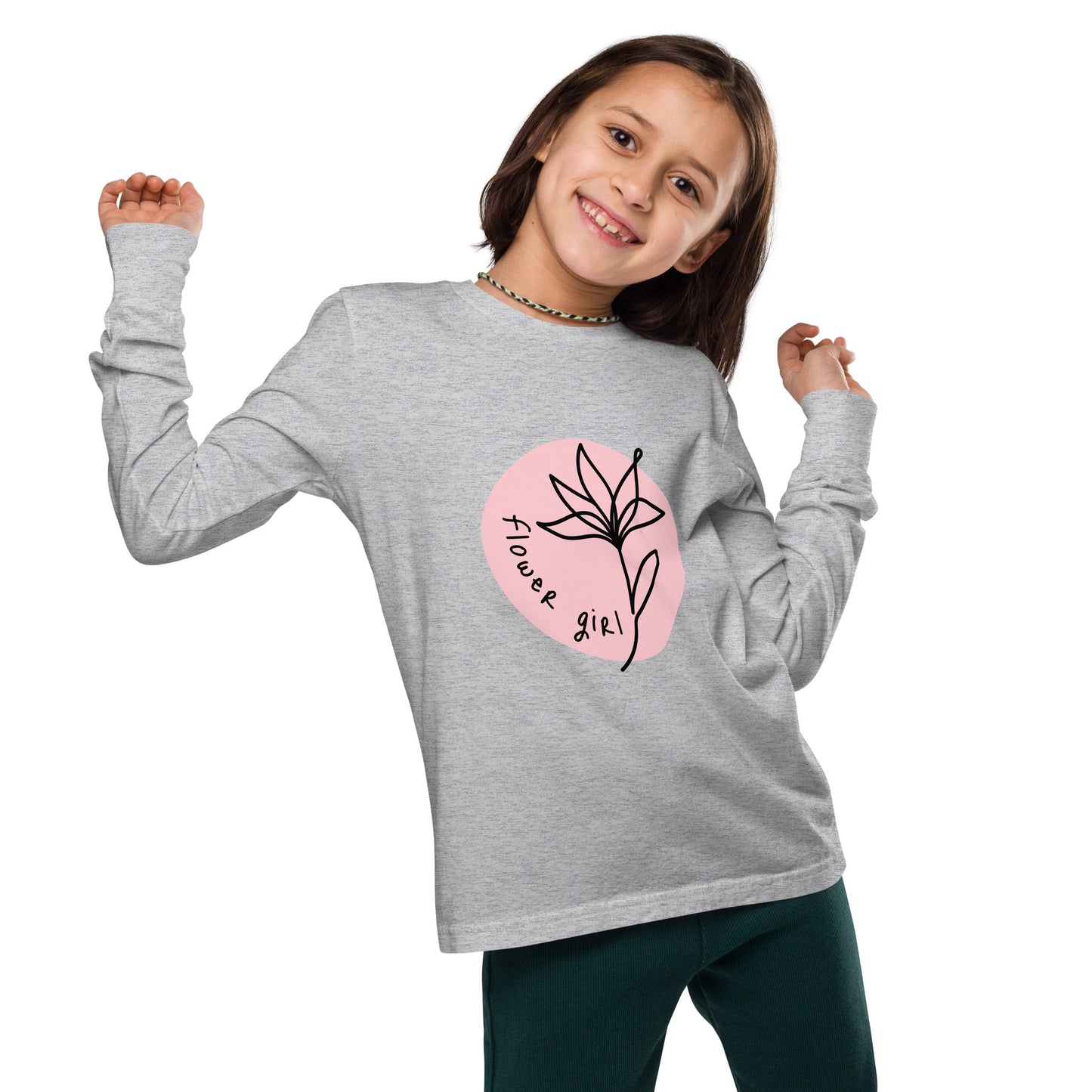 Youth long sleeve tee | Imported for Girls - Mama Bear & Cubs