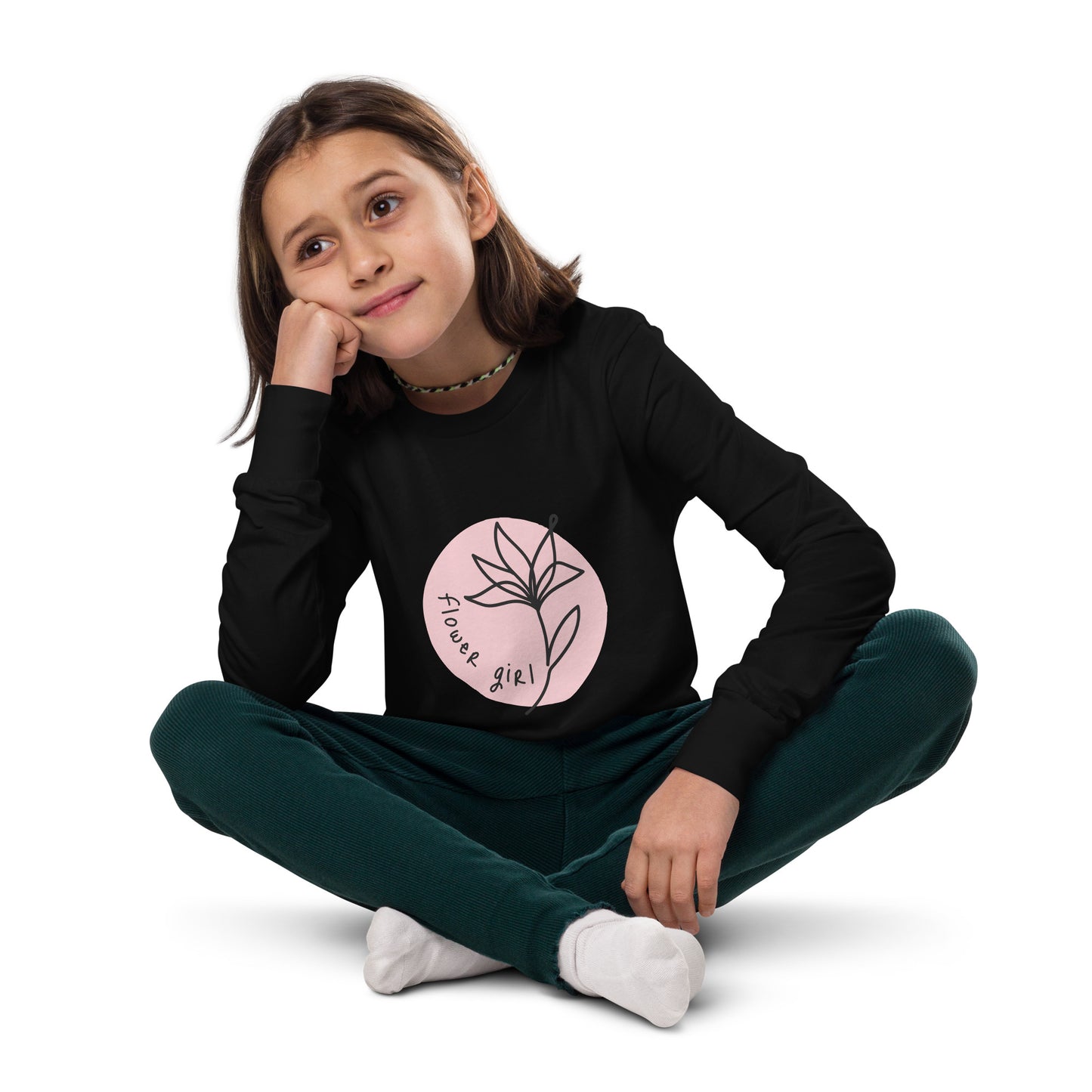 Youth long sleeve tee | Imported for Girls - Mama Bear & Cubs