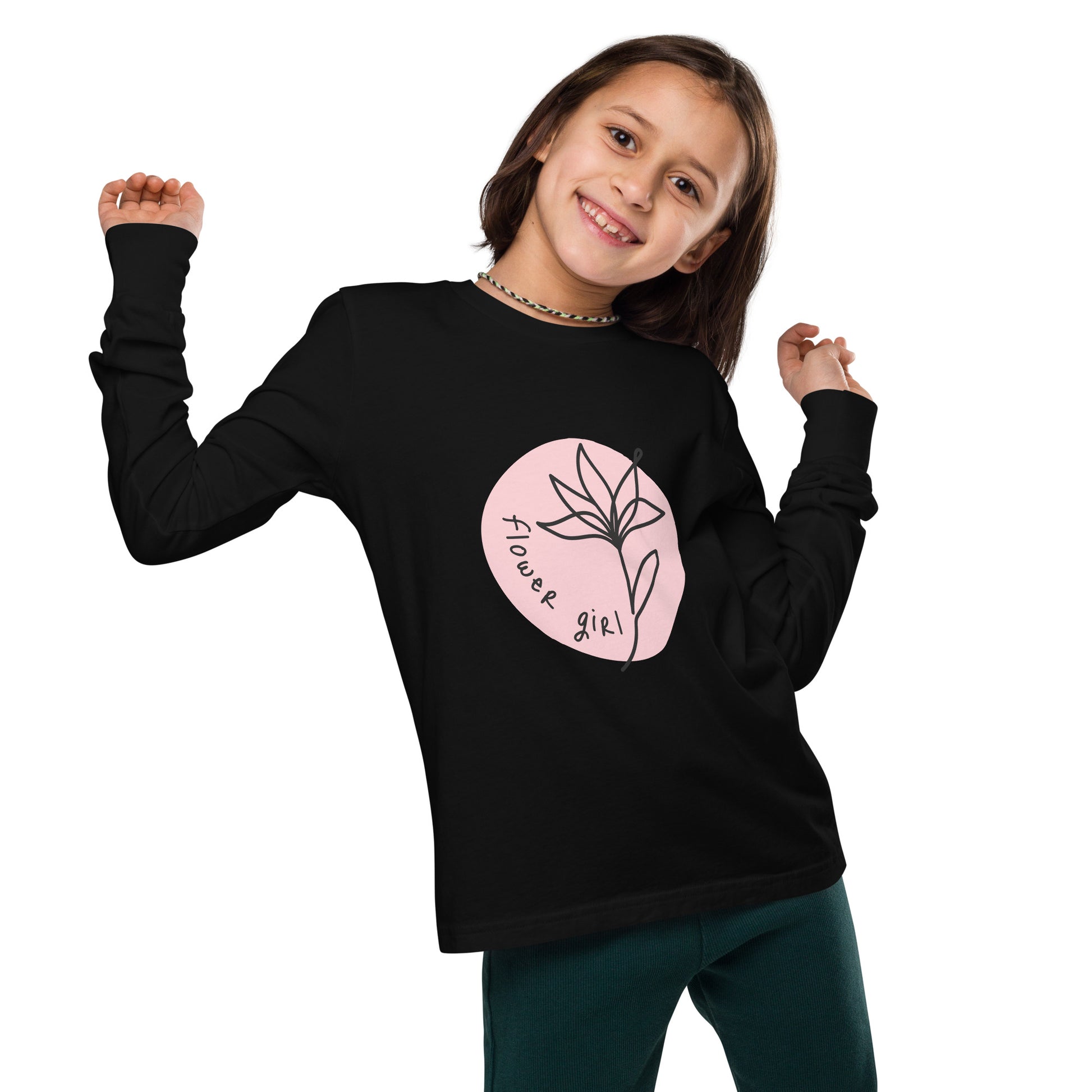 Youth long sleeve tee | Imported for Girls - Mama Bear & Cubs