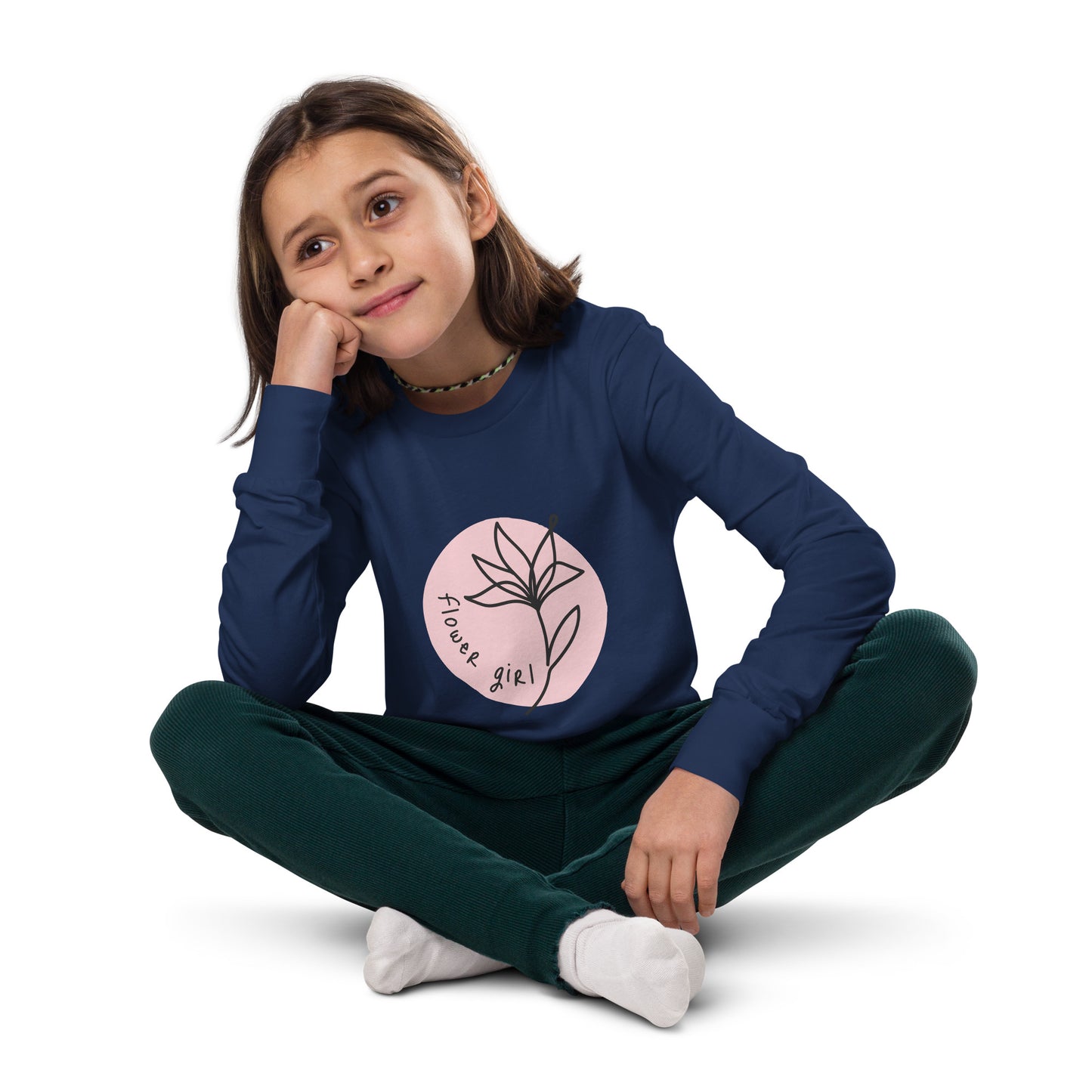 Youth long sleeve tee | Imported for Girls - Mama Bear & Cubs