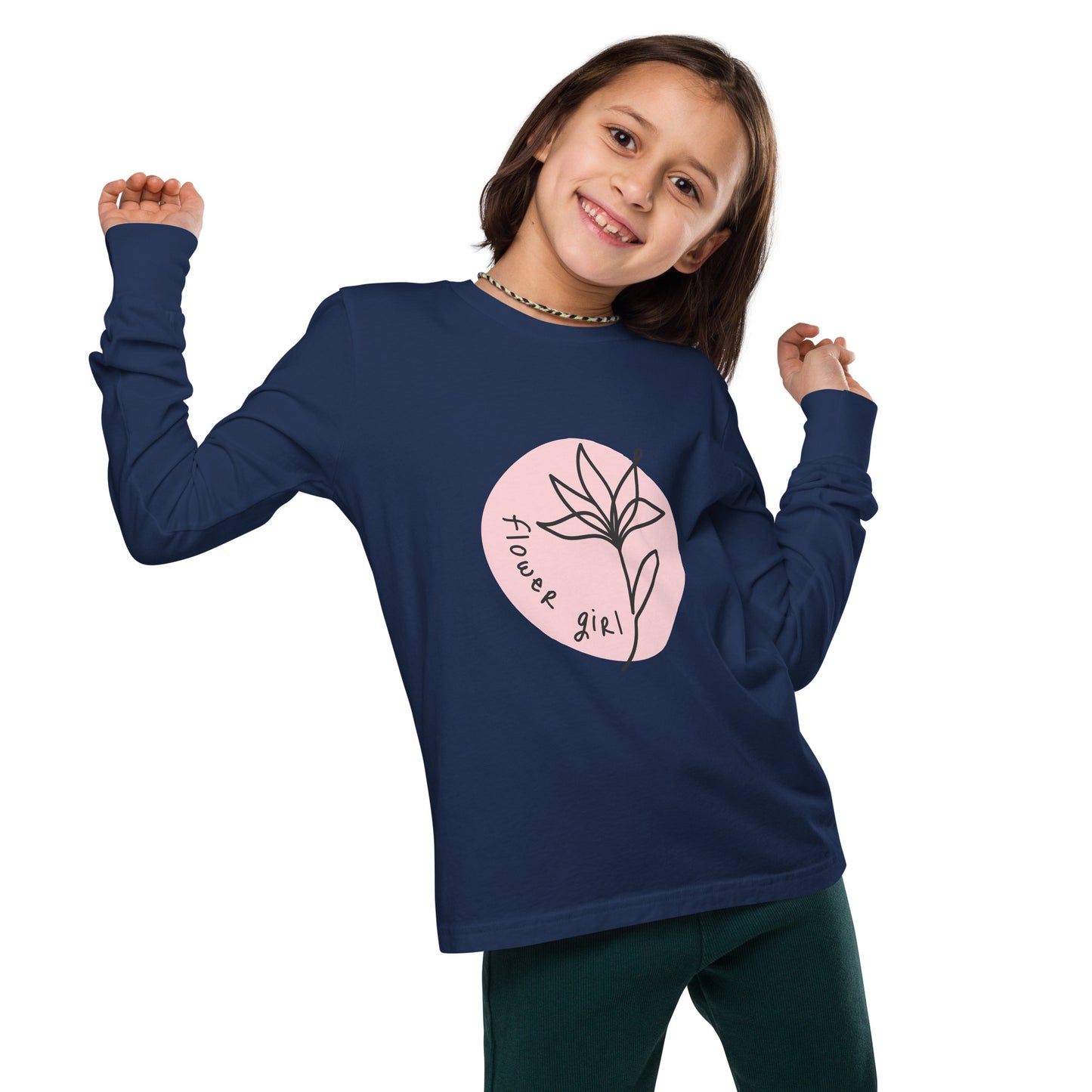 Youth long sleeve tee | Imported for Girls - Mama Bear & Cubs
