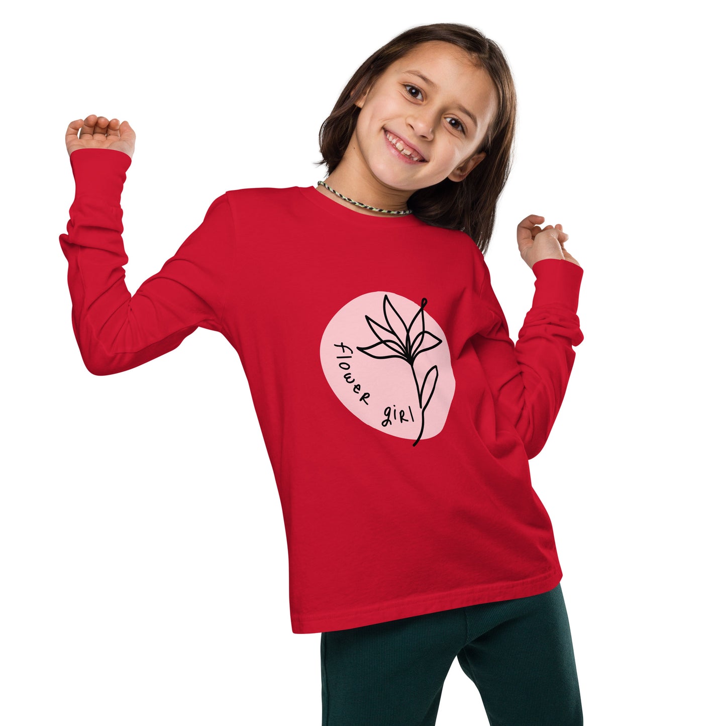 Youth long sleeve tee | Imported for Girls - Mama Bear & Cubs