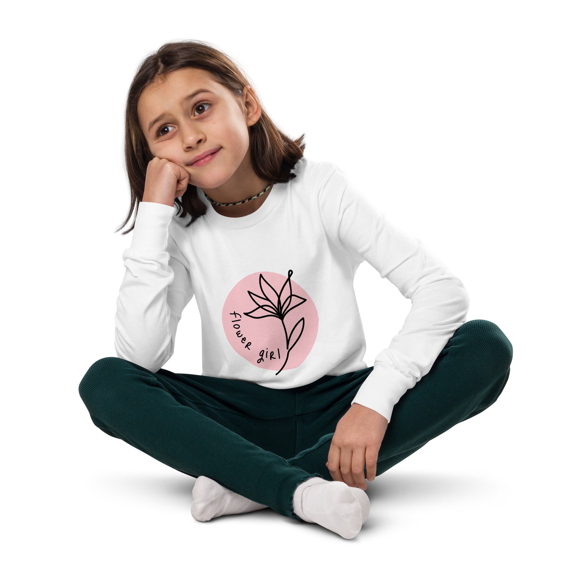 Youth long sleeve tee | Imported for Girls - Mama Bear & Cubs